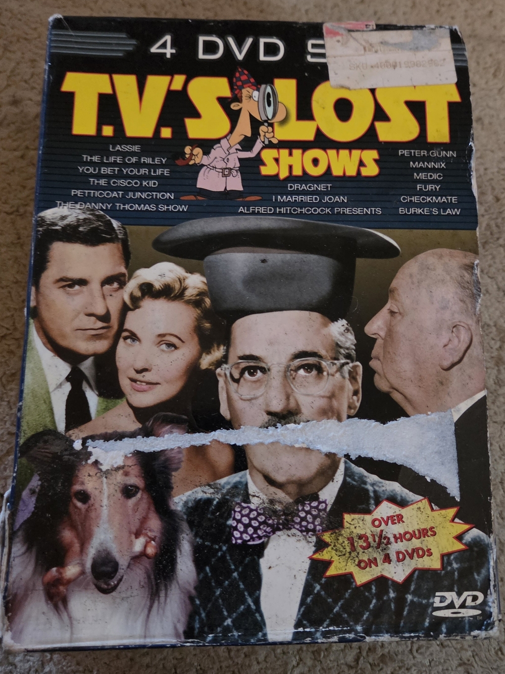 T.V.'s Lost Shows 4-DVD Set - Vintage TV Collection - Disc 2 Is Missing
